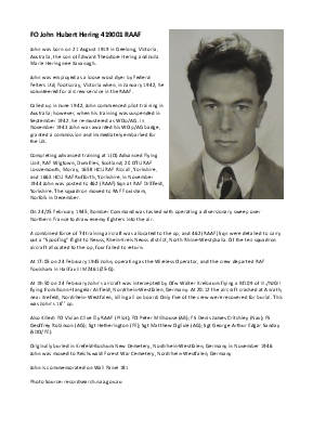 A preview of a PDF biography for Hering, John Hubert